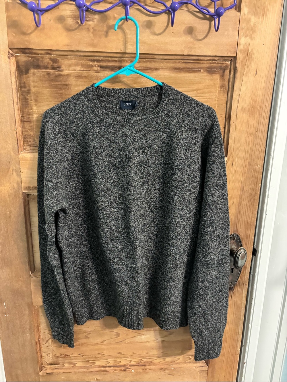 J. Crew Men's lambswool Crewneck Sweater in Heather Gray